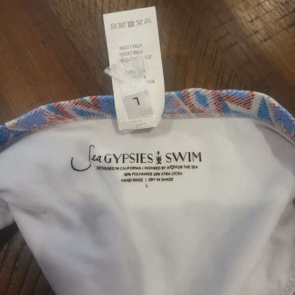 Sea Gypsy Swim Tribal Fringe Bikini Bottom Large - Picture 5 of 6